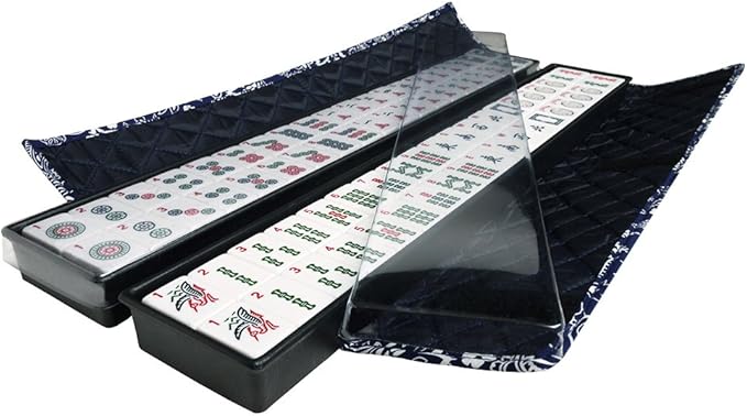 American Mahjong Set -Blue Paisley Soft Bag