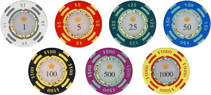 13.5 Gram Poker Chips - Clay Poker Chips Set