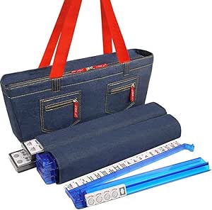 American Mahjong Set Denim Blue Soft Bag