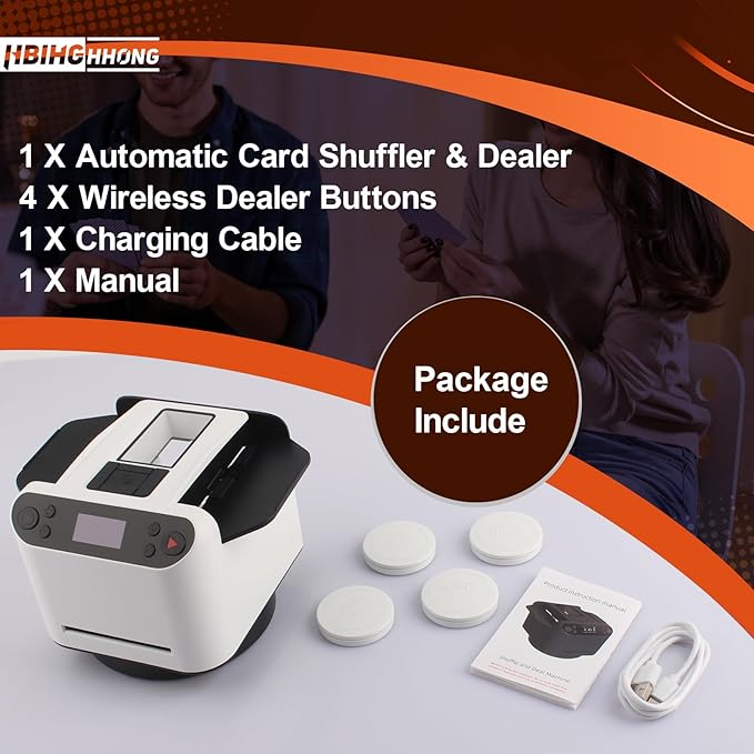 Versatile 2-in-1 Automatic Card Shuffler and Dealer Machine