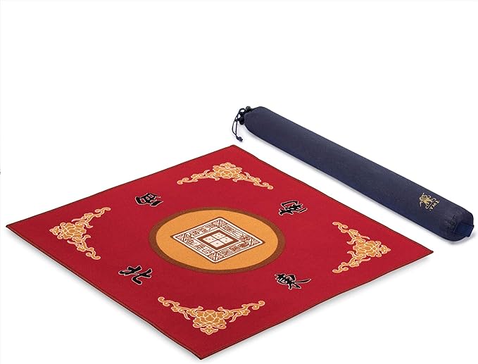 Mahjong Roll-up Gaming Mat with Carrying Bag