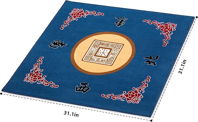 Mahjong Roll-up Gaming Mat with Carrying Bag