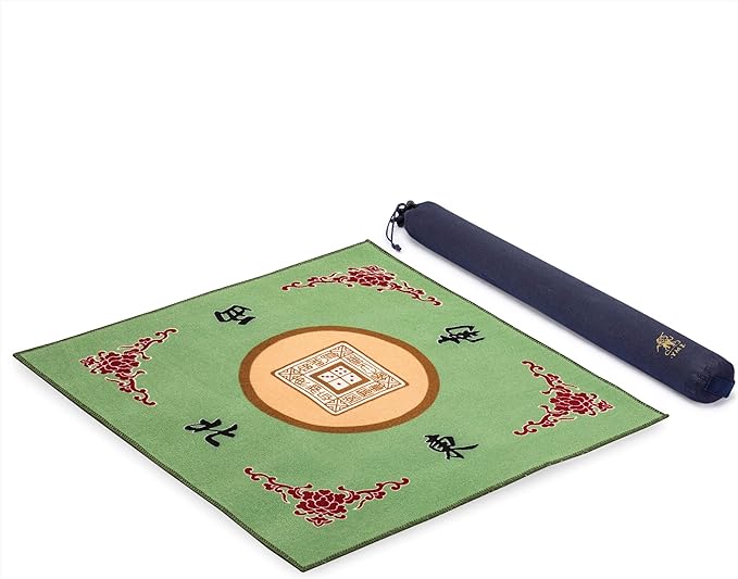 Mahjong Roll-up Gaming Mat with Carrying Bag