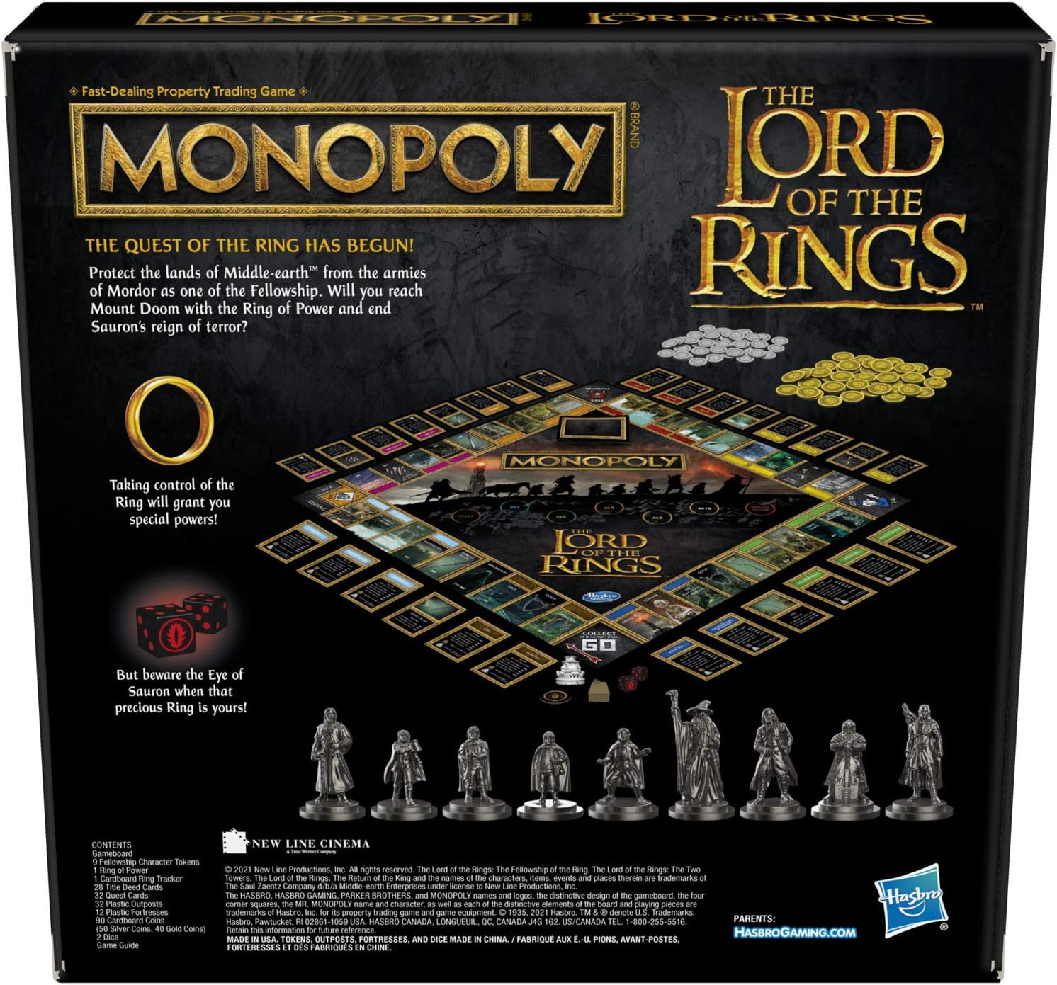 Monopoly: The Lord of The Rings Edition Board Game Inspired