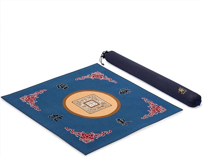 Mahjong Roll-up Gaming Mat with Carrying Bag